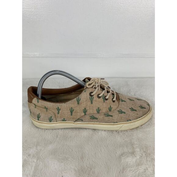 G.H. Bass & Co. Womens Cactus Print Canvas Lace-Up Sneakers Size 8.5M - Picture 8 of 10